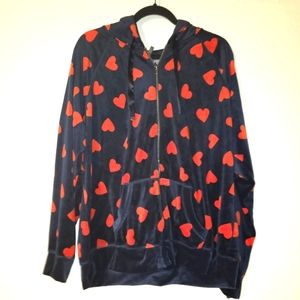 TORRID Velour Long Sleeve Zip Lounge Hoodie